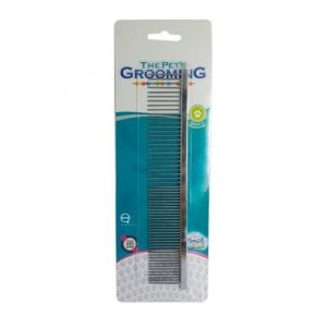 Pente Profissional 61 Dentes Aço Inox Pet Shop
