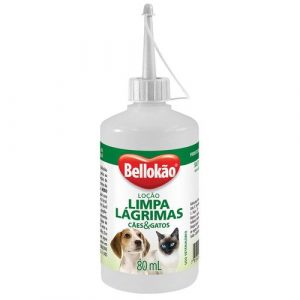 Loção Bellokão Limpa Lagrimas Para Cães E Gatos - 80ml