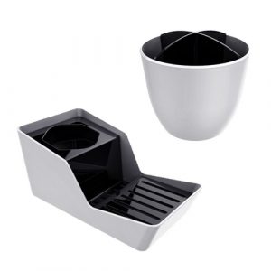 Kit Organizador De Pia Detergente + Escorredor Talheres - Branco Crippa