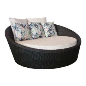 Chaise Concha Em Fibra Sintética P/área Externa Jardim