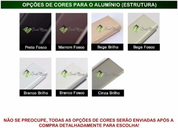 Namoradeira Banco balanço luxo para duas pessoas em alumínio Sarah Móveis - Imagem 2
