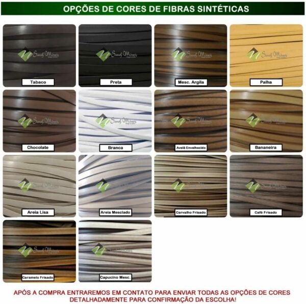 Namoradeira Banco balanço luxo para duas pessoas em alumínio Sarah Móveis - Imagem 3