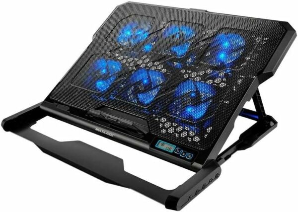 Base com Cooler para Notebook AC282 6 Fans Preto Multilaser - Imagem 3