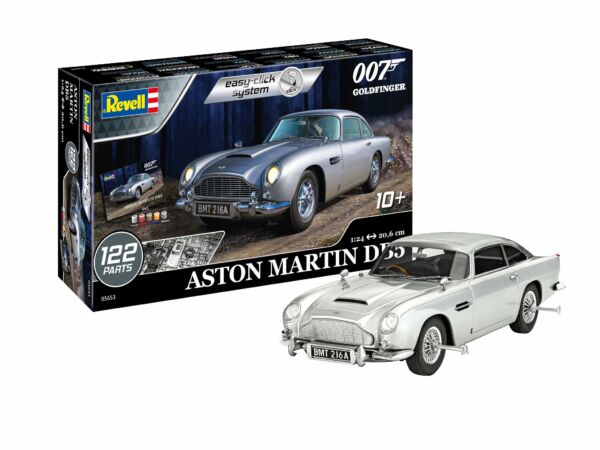 Carro Aston Martin DB5 Silver - Revell Gift Set 1:24 - James Bond