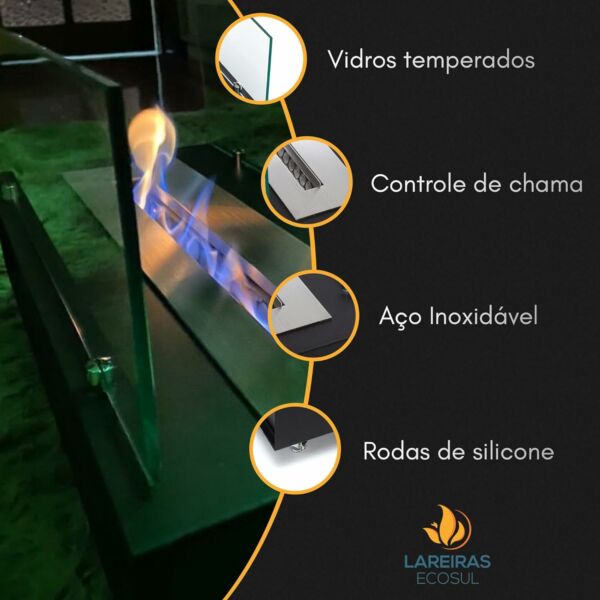 Lareira Ecológica À Álcool (Etanol) Modelo Sunset - Imagem 2