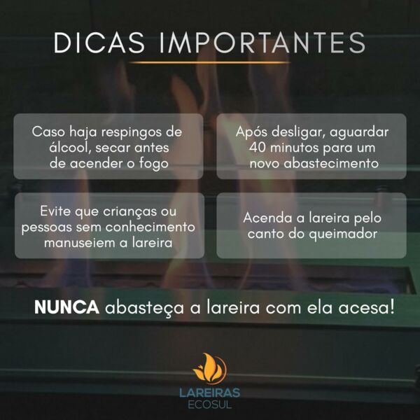 Lareira Ecológica À Álcool (Etanol) Modelo Sunset - Imagem 3