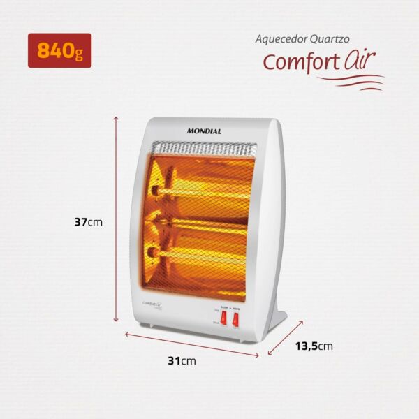 Aquecedor Halógeno Comfort Air, Mondial, A-09 - Imagem 2