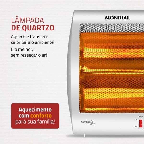 Aquecedor Halógeno Comfort Air, Mondial, A-09 - Imagem 4
