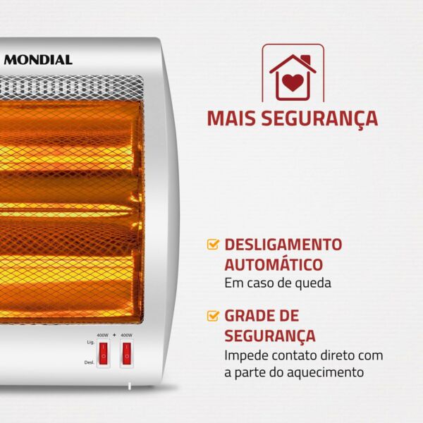 Aquecedor Halógeno Comfort Air, Mondial, A-09 - Imagem 3