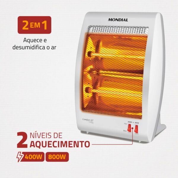 Aquecedor Halógeno Comfort Air, Mondial, A-09 - Imagem 6
