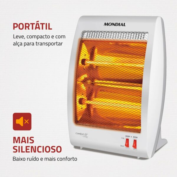 Aquecedor Halógeno Comfort Air, Mondial, A-09 - Imagem 7