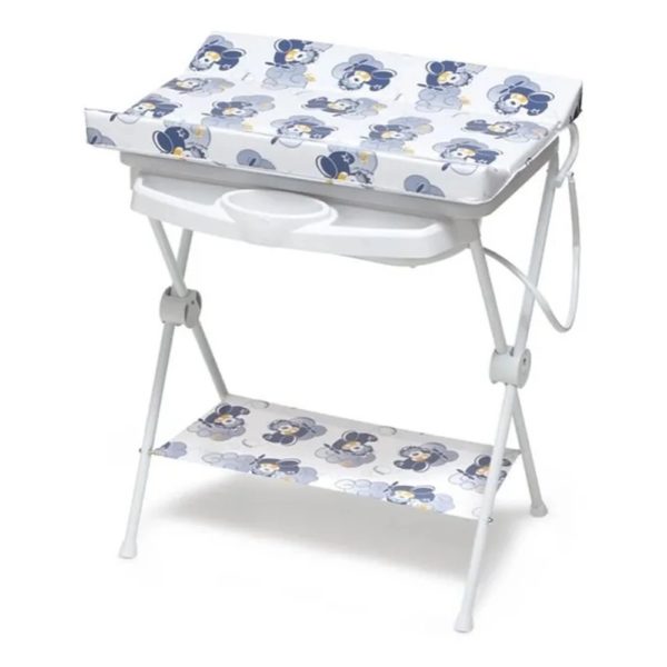 Kit Banheira Luxo Galzerano com Suporte e Trocador Para Bebê