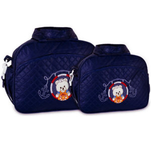 Kit Bolsa Maternidade Azul Marinho Mave Baby KB1005