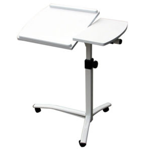 Mesa Luxo Para Notebook Altura Ajustável Tampo Reclinável Vextable Branca