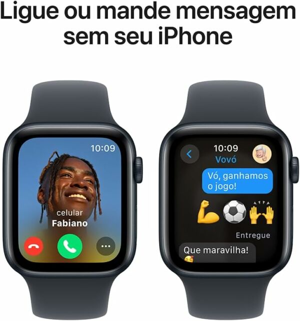 Apple Watch Serie 5 44mm GPS/Caixa de Alumínio Cinza Espacial com Pulseira Esportiva Preto - Imagem 5