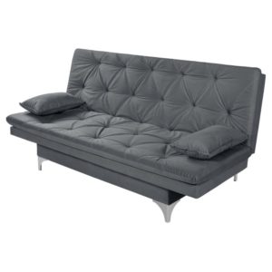 Sofa Cama Austria 3 Posições Reclinavel Essencial Estofados Cinza