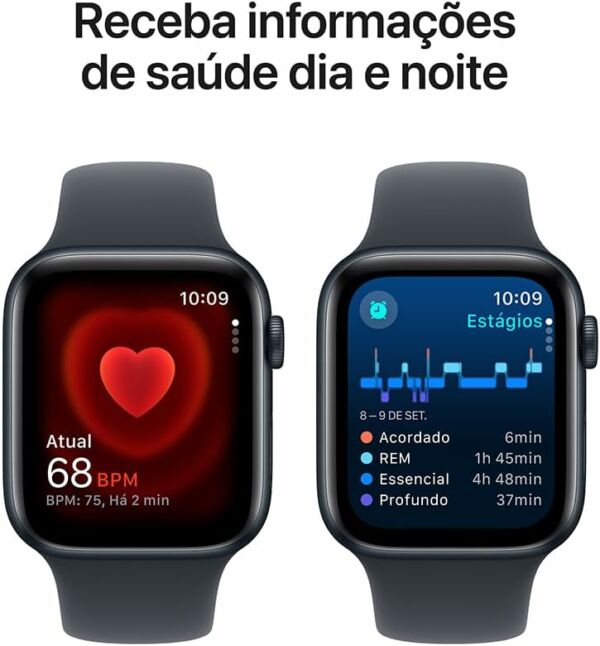 Apple Watch Serie 5 44mm GPS/Caixa de Alumínio Cinza Espacial com Pulseira Esportiva Preto - Imagem 2