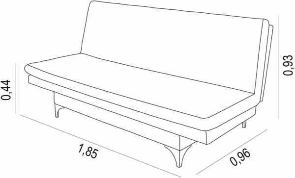 Sofa Cama Austria 3 Posições Reclinavel Essencial Estofados Cinza - Imagem 2
