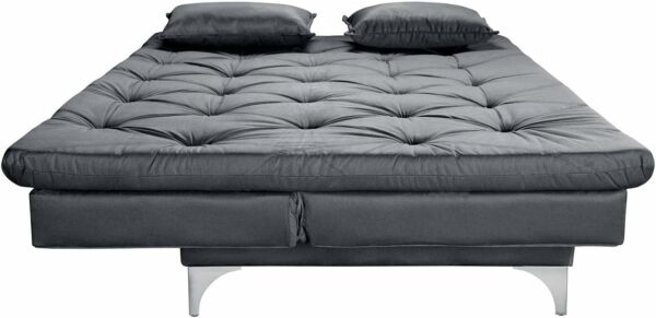 Sofa Cama Austria 3 Posições Reclinavel Essencial Estofados Cinza - Imagem 4
