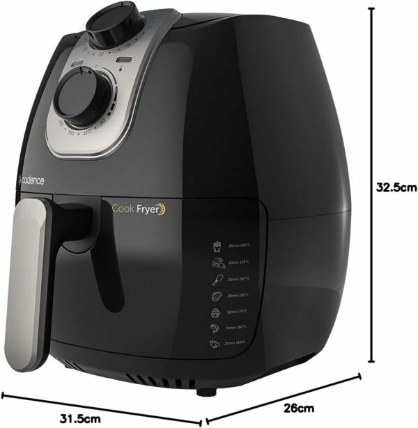 Fritadeira Cook Fryer 2,6 Litros Preta 110v Cadence. - Imagem 4
