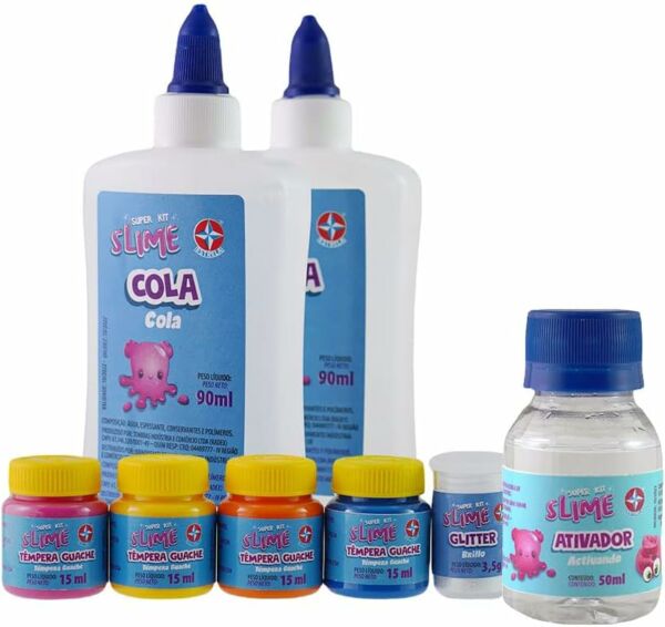 Super Kit Slime Brinquedos Estrela Multicores - Imagem 5