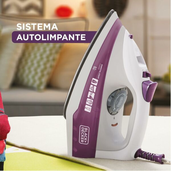 Ferro de Passar a Vapor Antiaderente Modelo FX1000 127V Black Decker   - Imagem 6