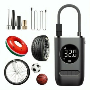 Calibrador Compressor Bomba De Ar Portátil Digital com Lanterna LED