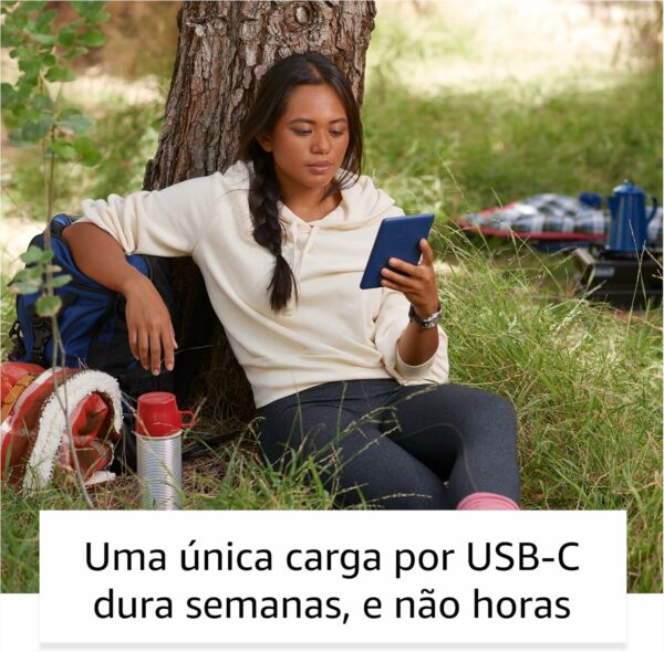 Kindle 11ª Geração Modelo 2022 Mais leve Resolução 300 PPI Dobro de Armazenamento Cor Preta - Imagem 6