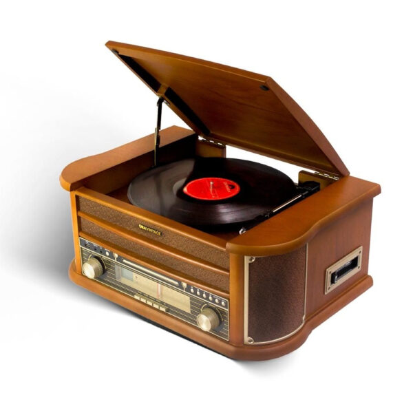 Vitrola Toca Discos De Vinil K7 Raveo