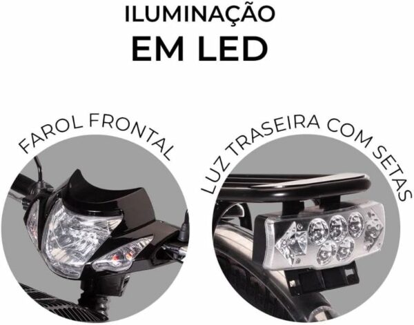 Bicicleta Eletrica Wehawk Hw03 500w Bat 48v 12ah Black - Imagem 2