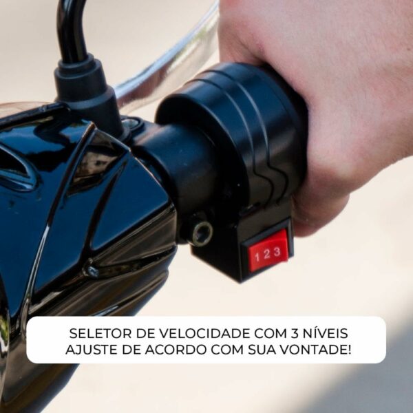 Bicicleta Eletrica Wehawk Hw03 500w Bat 48v 12ah Black - Imagem 6