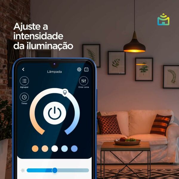 Smart Lâmpada Wi-Fi LED 9W Bivolt - Imagem 3