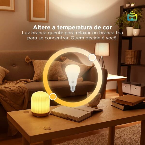 Smart Lâmpada Wi-Fi LED 9W Bivolt - Imagem 4