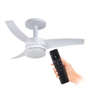 Ventilador de Teto Ultimate Bivolt Branco com 3 Pás e Controle Remoto VX13 Arno