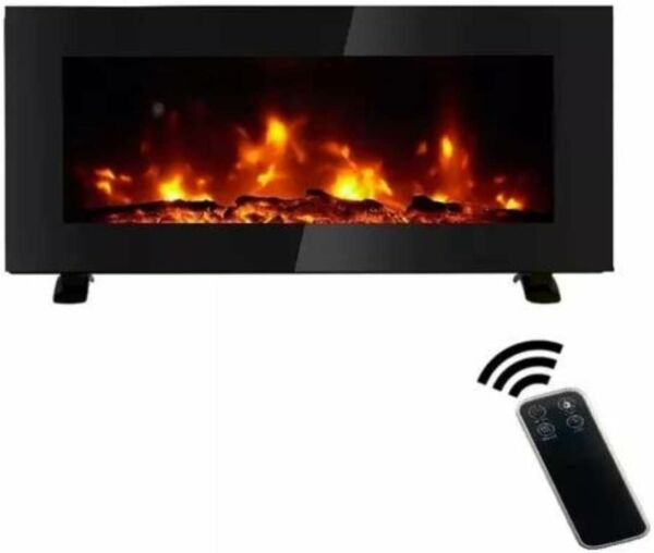 Lareira Elétrica Parede, Bancada e Piso Com Controle 98cm x 46cm 127V - Imagem 2