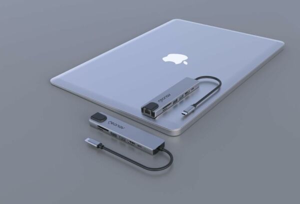 Adaptador Multiportas USB-C 7 em 1 UCA11 Prata Geonav - Imagem 2