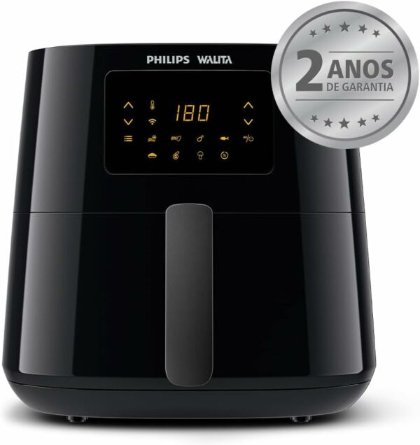 Fritadeira Elétrica Airfryer Conectada Alexa 6.2L Preta 110v Philips Walita - Imagem 8