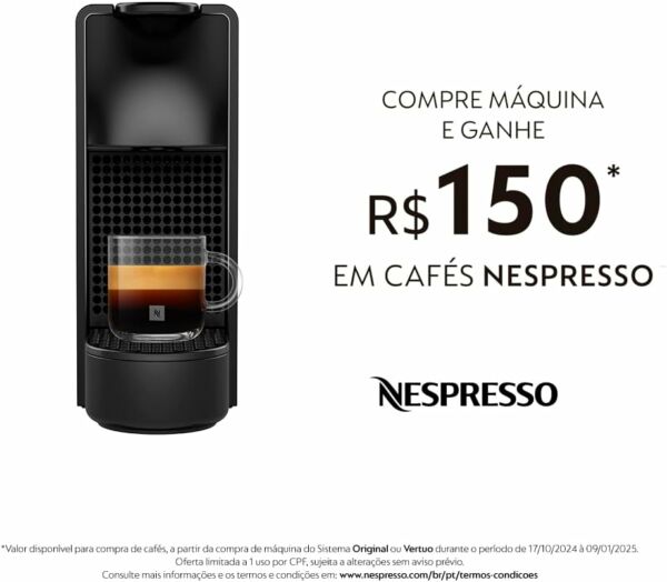 Cafeteira Nespresso Essenza Mini Preta 110V - Imagem 3