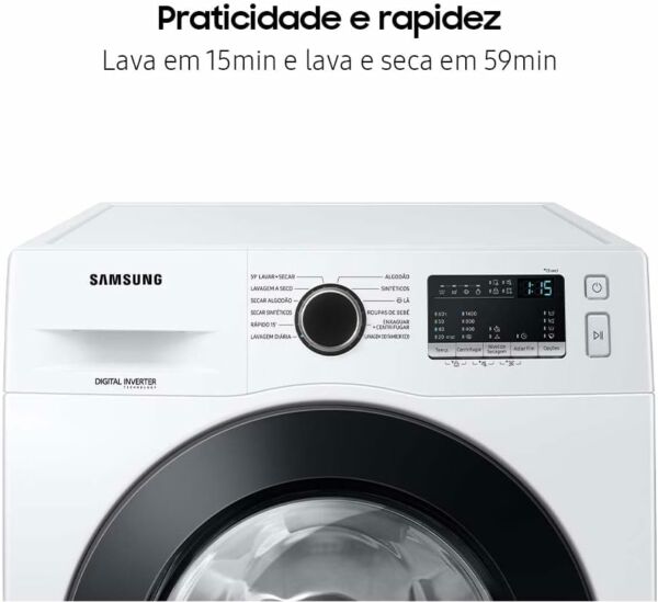 Lava e Seca WD11M Digital Inverter WD11M4473PW Branca 11/7kg 220V Samsung - Imagem 8