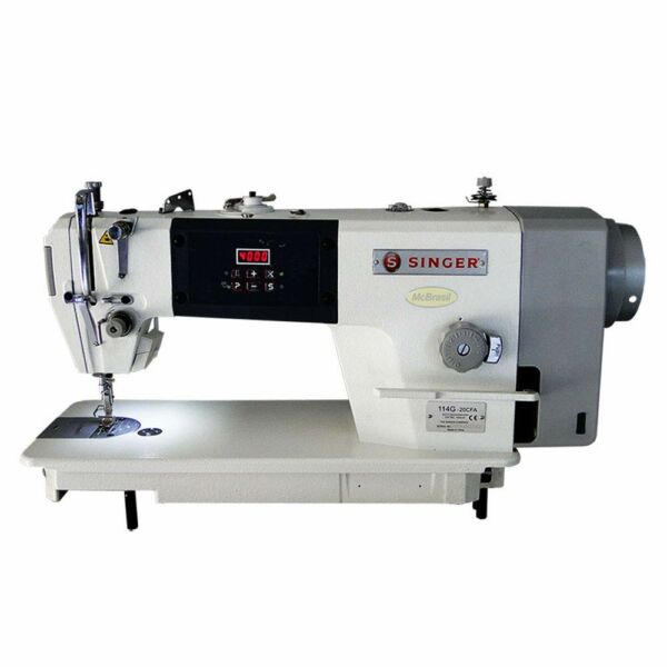 Máquina de Costura Reta Industria 114G-20CFB Corta Linha Automático 110V Singer