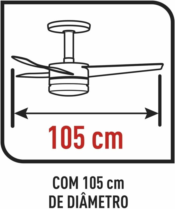 Ventilador de Teto Ultimate Bivolt Branco com 3 Pás e Controle Remoto VX13 Arno - Imagem 4