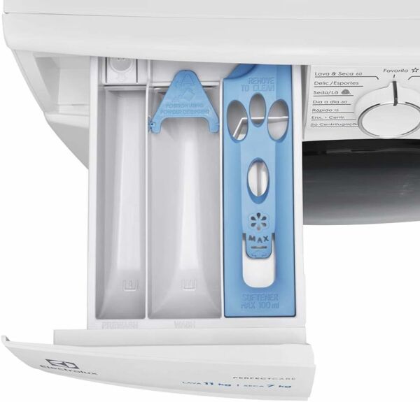 Lava e Seca 11Kg Electrolux Branca Perfect Care Inverter com Água Quente/Vapor (LSP11) 127V - Imagem 3