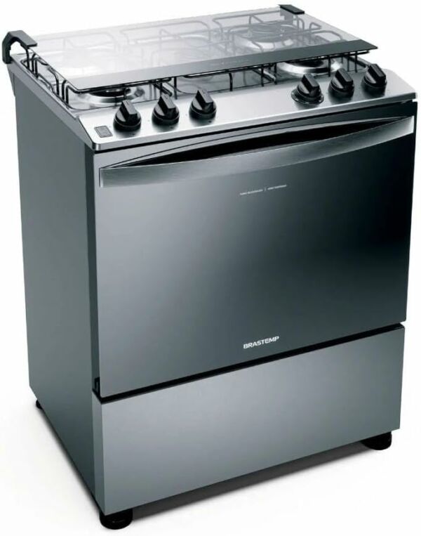 Fogão Brastemp 5 Bocas Inox Botões Removíveis Aro Protetor BFS5NCR BIVOLT - Imagem 8