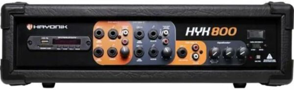 Amplificador Cabeçote 100W RMS 12 entradas 3 Canais 2 Saídas Caixa Passiva HYK800 HAYONIK - Imagem 3