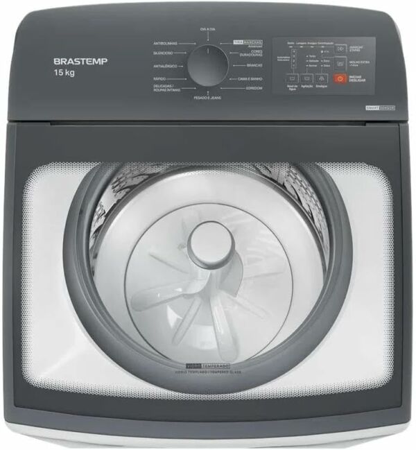 Máquina de Lavar 15Kg Branca Ciclo Tira Manchas Advanced e Smart Sensor BWF15AB 110V Brastemp - Imagem 3