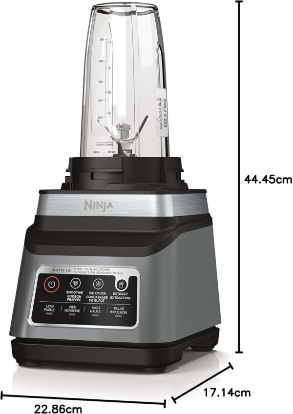 Liquidificador Professional Plus DUO com Auto-IQ Preto Ninja - Imagem 2