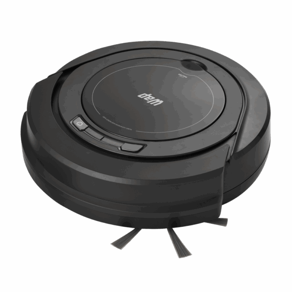 Aspirador de Pó Robô, Automático 3 em 1 Varre, Aspira, Passa Pano, MOP para Limpeza, 30W, Bateria Recarregável, Bivolt, Preto