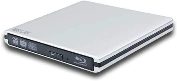 Leitor Gravador de DVD Externo Usb 3.0 Portátil Externo 6X BD-R Blu-Ray Burner Pop-Up Drive Óptico para Asus ZenBook Pro Duo - Imagem 2