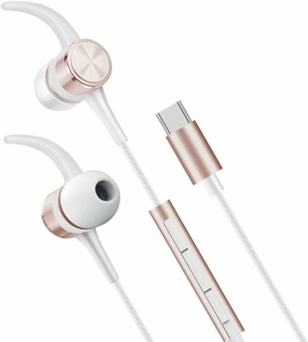 Fone de Ouvido Flex Digital com Fio Intra Auricular Conector USB-C Microfone Ponteiras Magnéticas Controlador Multifunções ESFNUSG Cinza Espacial Geonav - Imagem 3
