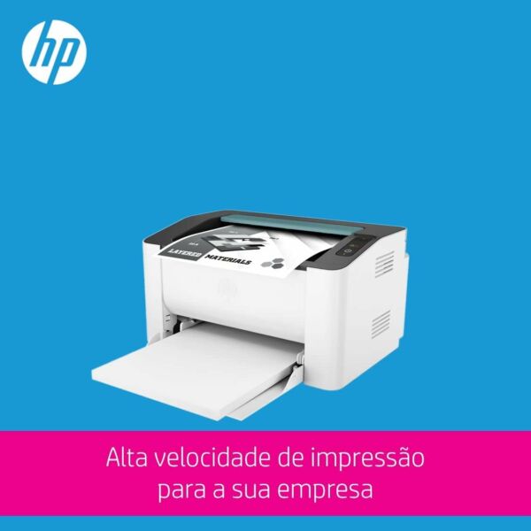 Impressora HP Laser 107w Tecnologia Impressão Laser Wi-Fi para Pequenas e Médias Empresas USB 2.0 alta Velocidade (4ZB78A) - Imagem 9